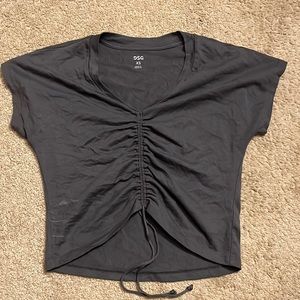 dsg ruched athletic top gray